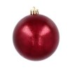 Ekskluzywna Bombka Choinkowa od Kamai Christmas Decoration® - Kolor Burgund, Komplet 4 Sztuk